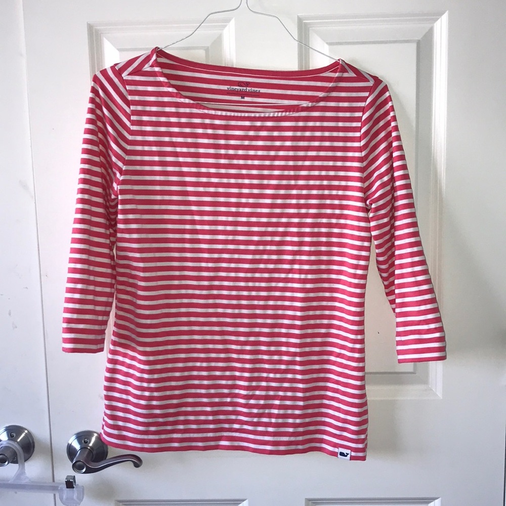 3/4 Sleeve Striped Vineyard Vines Shirt